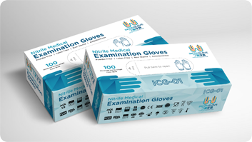 ICG-01 Nitrile Medical Examination Gloves